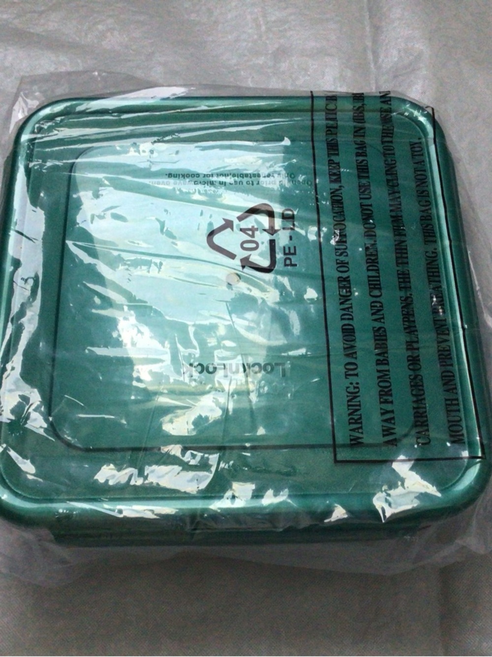 Green Square Meal Prep Containers with Lids